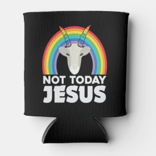 Porta-lata Não hoje Jesus Satã Goat