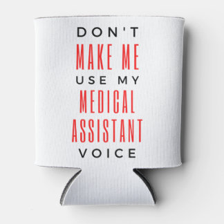 Porta-lata Não me faça usar minha voz 2 do assistente médico