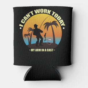 Porta-lata Não posso trabalhar hoje meu braço está em um pesc