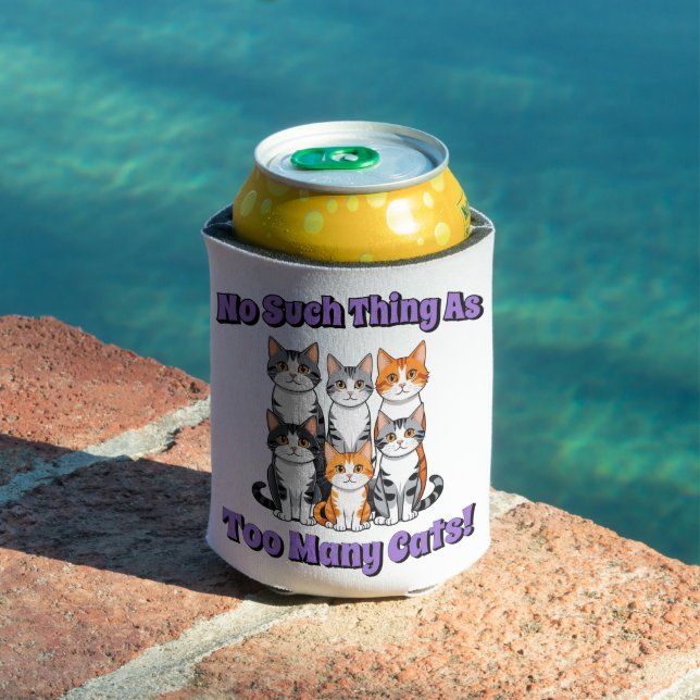 Porta-lata Não, tal coisa como tantos gatos! (Piscina in situ)