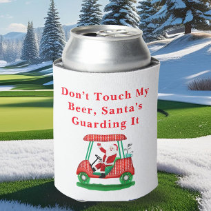 Porta-lata Não toques na minha cerveja, os Papais noeis estão