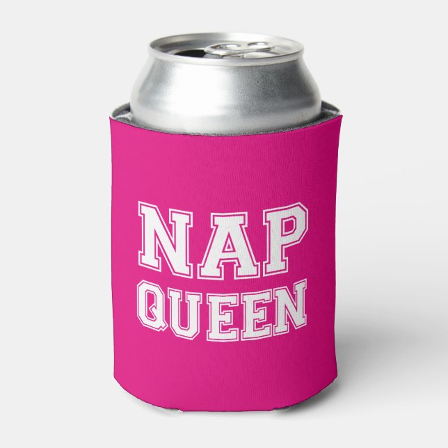 Porta-lata Nap Queen engraçado dizendo refrigerador de cervej (Can Front)