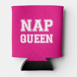 Porta-lata Nap Queen engraçado dizendo refrigerador de cervej