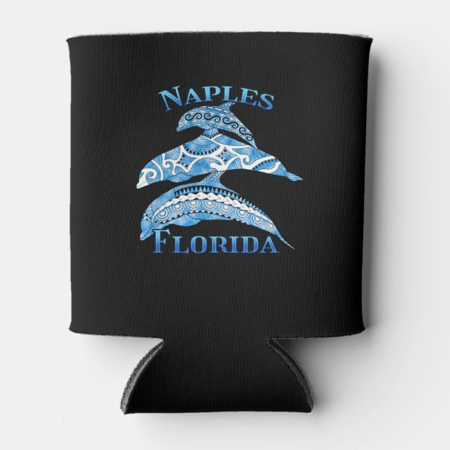 Porta-lata Naples Florida Vacation Tribal Dolphins (Frente)