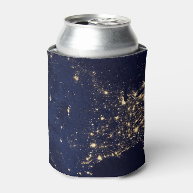 Porta-lata Nasa Lights from Space USA (Can Front)