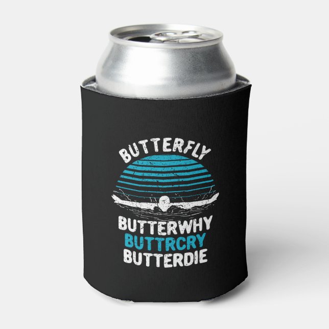 Porta-lata Natação - Borboleta Butterfly (Can Front)