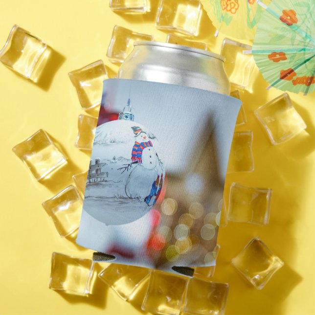 Porta-lata Natal Antigo Feliz (Verão in situ)