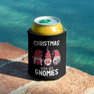 Porta-lata Natal Com Meus Gnomos Gnome de Feriado