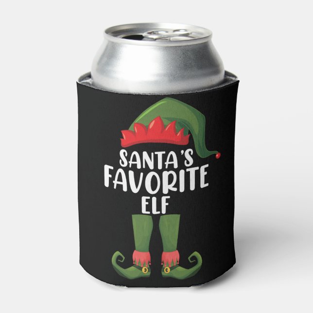 Porta-lata Natal da família Elf Match favorita (Can Front)