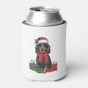 Porta-lata Natal de Natal de Santa Hat no Natal irlandês
