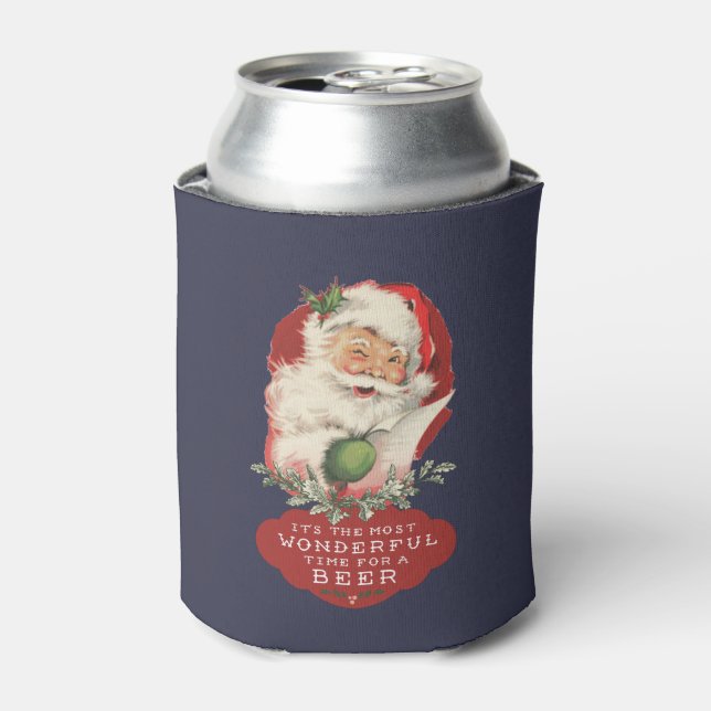 Porta-lata Natal É o momento mais maravilhoso para uma cervej (Can Front)