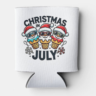 Porta-lata Natal em 4 de Julho de Sorvete EUA