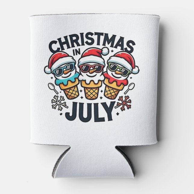 Porta-lata Natal em 4 de julho Sorvete EUA (Frente)