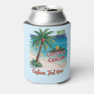 Porta-lata Natal em Cancun Férias Tropicais de Fim de Ano