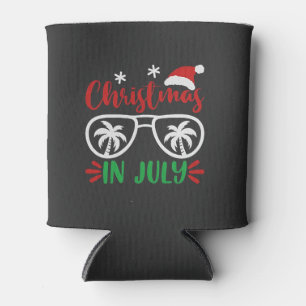 Porta-lata Natal em julho Furioso Papais noeis de Natal Féria