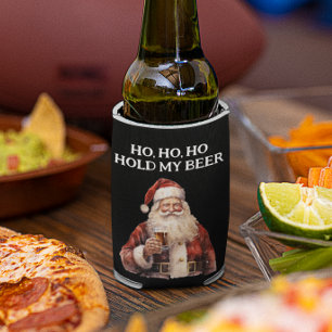 Porta-lata Natal Feliz Ho Ho Segura minha Cerveja