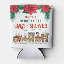 Porta-lata Natal feliz pequeno Chá de fraldas no inverno
