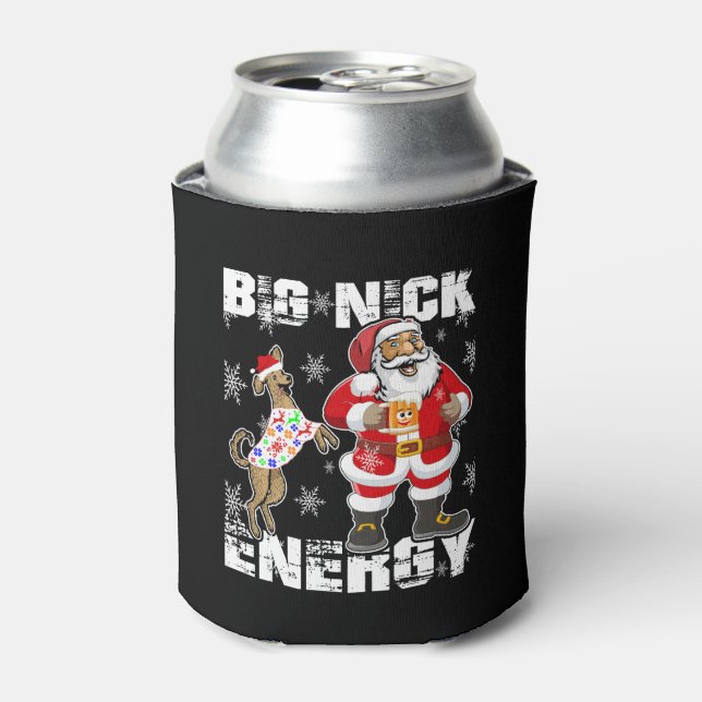Porta-lata Natal Grande Nick Energia Engraçado Papais noeis C (Can Front)