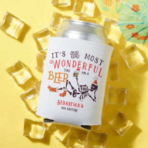Porta-lata Natal julho Skeleton Summer Weer Beer Aniversário
