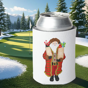Porta-lata Natal Papai Noel Trazendo Bebidas