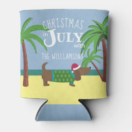 Porta-lata Natal personalizado na festa de julho