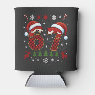 Porta-lata Natal Seis Sete 67 Papai Noel Xmas Geração Alpha