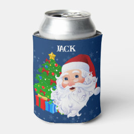 Porta-lata Natal Stoffer Beer Can Cooler Name