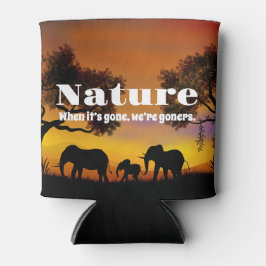 Porta-lata Natureza e elefantes preciosos