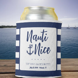 Porta-lata Nauti ou Lindo Conjunto Listrado Náutico de Desped