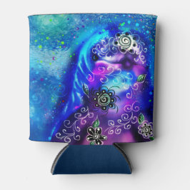 Porta-lata Náutica Costeira de Golfinho Azul Branco