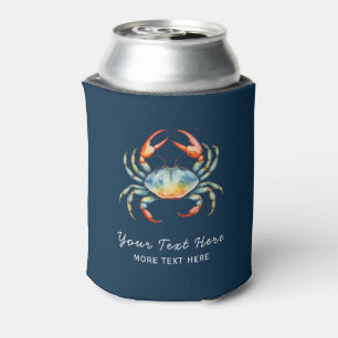 Porta-lata Náutica Personalizada Crab Summer Beach