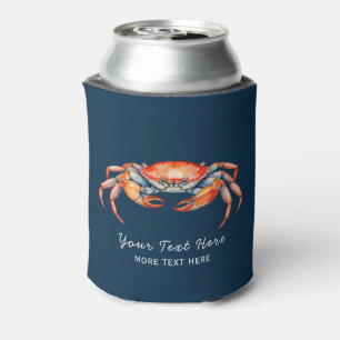 Porta-lata Náutica Personalizada Crab Summer Beach