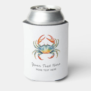 Porta-lata Náutica Personalizada Crab Summer Beach