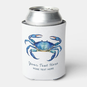 Porta-lata Náutica Personalizada Crab Summer Beach