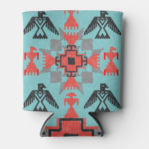 Porta-lata Navajo Birds, Etnia Tribal Vintage.