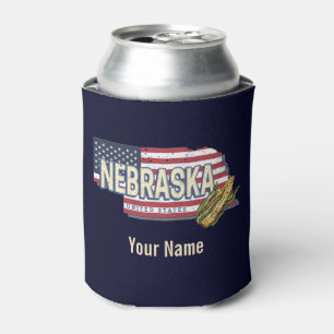 Porta-lata Nebraska Estados Unidos Retro State Map Vintage EU