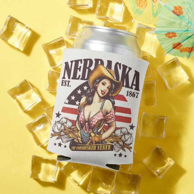 Porta-lata Nebraska The Cornhusker State (Verão in situ)