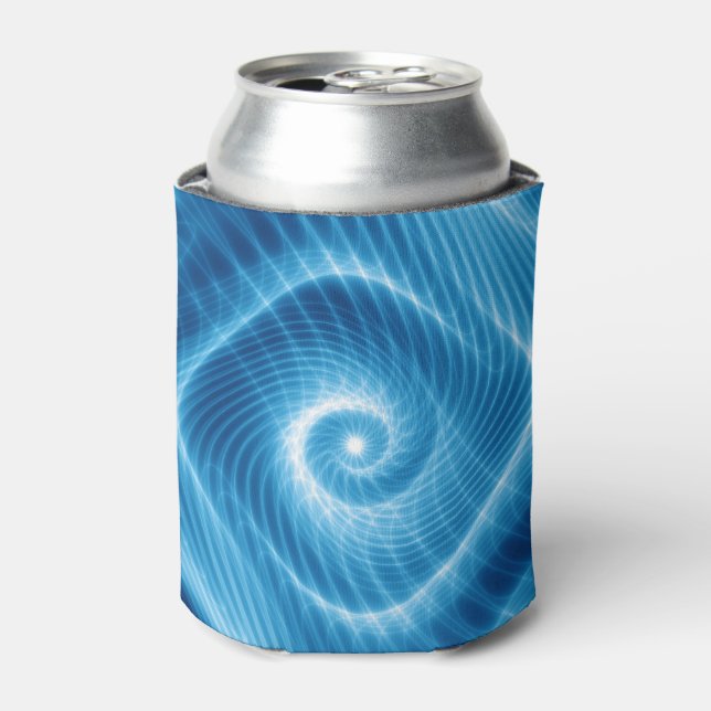 Porta-lata Nebulosa Espiral Cósmica Azul (Can Front)