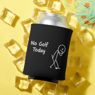 Porta-lata Nenhum Golfe Hoje Figura Engraçada Triste Humor de