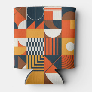 Porta-lata Neo geo: composição do abstrato de vintage