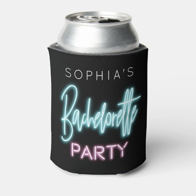 Porta-lata Neon Bachelorette Can Cooler (Can Back)