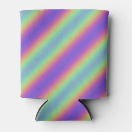 Porta-lata Neon Glow Rainbow Stripe Cooler