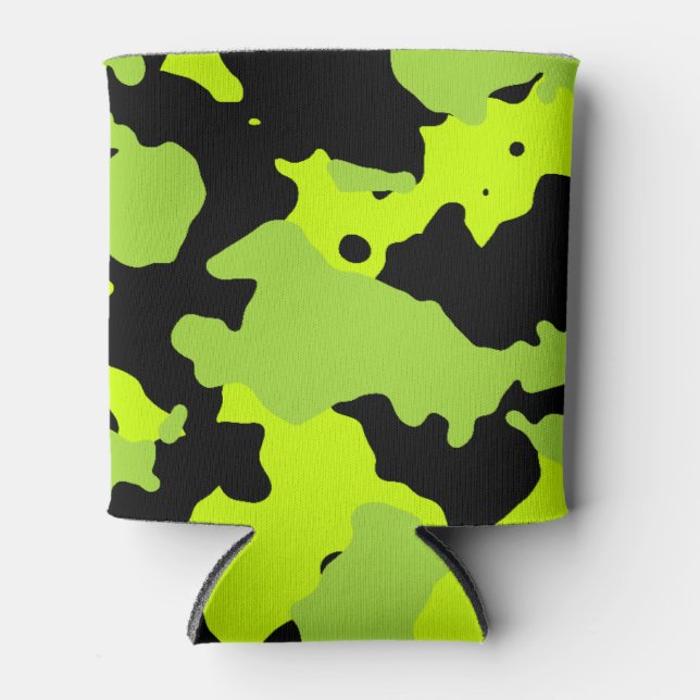 Porta-lata Neon Green de alta visibilidade (Frente)
