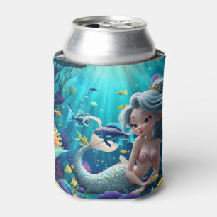 Porta-lata Nerina – A Gentil Sereia dos Sonhos de Coral. 