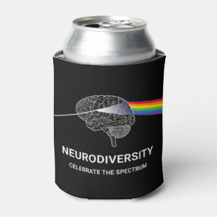 Porta-lata Neurodiversity Autismo Spectrum ASD ADHD Rainbow B