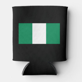Porta-lata Nigéria com bandeira nigeriana (África Ocidental)