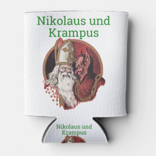 Porta-lata Nikolaus e Krampus no Natal alemão