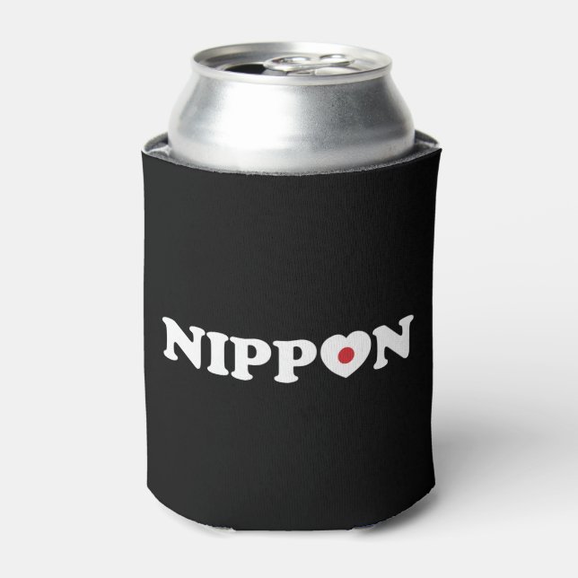 Porta-lata Nippon Love Heart Flag Can Cooler (Can Front)