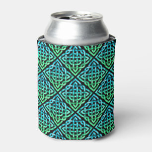 Porta-lata Nó Celta - Verde Azul Pode Resfriar