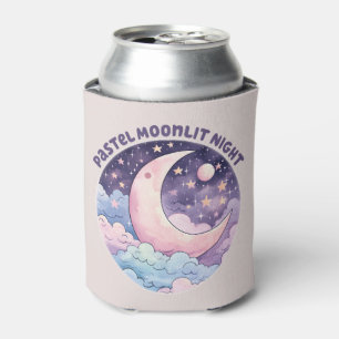 Porta-lata Noite de Moonlit Pastel - Lua do Crescente Sonhado